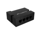 Lanberg Switch POE Extender DIN-FE4-AT-30W 1 x IN 3 x OUT Fast Ethernet DIN Rail AT 30W Metal Clips