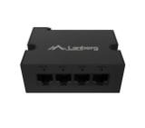 Lanberg Switch POE Extender DIN-FE4-AT-30W 1 x IN 3 x OUT Fast Ethernet DIN Rail AT 30W Metal Clips