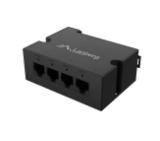 Lanberg Switch POE Extender DIN-FE4-AT-30W 1 x IN 3 x OUT Fast Ethernet DIN Rail AT 30W Metal Clips