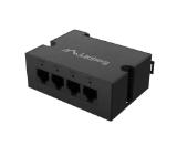 Lanberg Switch POE Extender DIN-GE4-BT-90W 1 x IN 3 x OUT Gigabit Ethernet DIN Rail BT 90W Metal Clips