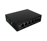 Lanberg Switch ILFE-4P-1Ge-1S-90 POE 1 x BT 3 x AT SFP/ETH DIN Unmanagment Fast Ethernet