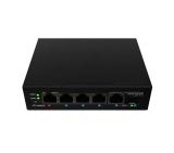 Lanberg Switch ILFE-4P-1Ge-1S-90 POE 1 x BT 3 x AT SFP/ETH DIN Unmanagment Fast Ethernet