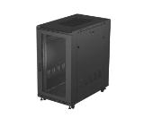 Lanberg Rack Cabinet 19" Free-Standing 22U/600X1000 (FlAT Pack) With Mesh Door Black