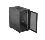 Lanberg Rack Cabinet 19" Free-Standing 22U/600X1000 (FlAT Pack) With Mesh Door Black
