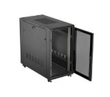 Lanberg Rack Cabinet 19" Free-Standing 22U/600X1200 (FlAT Pack) With Mesh Door Black
