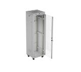 Lanberg Rack Cabinet 19" Free-Standing 42U/600X600 (FlAT Pack) With Glass Door LCD Grey V2