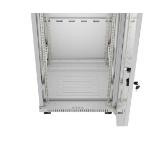 Lanberg Rack Cabinet 19" Free-Standing 42U/600X600 (FlAT Pack) With Glass Door LCD Grey V2