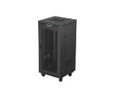 Lanberg Rack Cabinet 19" Free-Standing 24U/600X600 (FlAT Pack) With Mesh Door LCD Black V2