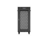 Lanberg Rack Cabinet 19" Free-Standing 24U/600X600 (FlAT Pack) With Mesh Door LCD Black V2