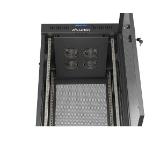 Lanberg Rack Cabinet 19" Free-Standing 24U/600X600 (FlAT Pack) With Mesh Door LCD Black V2