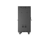 Lanberg Rack Cabinet 19" Free-Standing 24U/600X600 (FlAT Pack) With Glass Door LCD Black V2