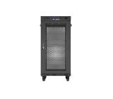 Lanberg Rack Cabinet 19" Free-Standing 24U/600X800 (FlAT Pack) With Mesh Door LCD Black V2