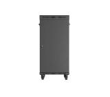 Lanberg Rack Cabinet 19" Free-Standing 24U/600X800 (FlAT Pack) With Glass Door LCD Black V2
