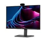 Dell P2426HEV, 23.8" Webcam Monitor, IPS Anti-Glare, 5ms, 120 Hz, 1500:1, 300 cd/m2, FHD 1920x1080, 99% sRGB, HDMI, Display Port, USB-C Hub, RJ45, Webcam, KVM Switch, PD 90W, Height Adjustable, Pivot, Swivel, Tilt, Black
