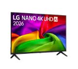 LG 43NU800B3LC 43" 4K HDR UHD, 3840x2160, DVB-T2/C/S2, AI Alpha 7, HDR 10, webOS 26, ThinQ AI, VRR, ALLM, HGiG, WiFi, Clear Voice, 4K Super Upscaling, Bluetooth 5.3, Hdmi e-ARC , CI, LAN, AirPlay2, AI Sound Pro, Google Cast, 2 Pole stand, Black