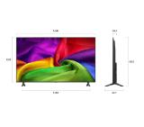 LG 65NU800B3LA, 65" 4K HDR UHD, 3840x2160, DVB-T2/C/S2, AI Alpha 7, HDR 10, webOS 26, ThinQ AI, VRR, ALLM, HGiG, WiFi, Clear Voice, 4K Super Upscaling, Bluetooth 5.3, Hdmi e-ARC , CI, LAN, AirPlay2, AI Sound Pro, Google Cast, 2 Pole stand, Black