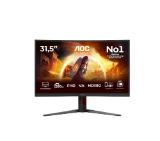 AOC C32G4Z, 31.5" Curved 1500R, VA, WLED, 1920x1080@260Hz (OC, Native 240Hz), 4ms GtG, 0.3ms MPRT, 300cd m/2, 3500:1, Adaptive Sync, FlickerFree, Anti Blue Light, 5Wx2, Tilt, Height Adjust, Swivel, 2xHDMI, DP