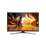 AOC C32G4Z, 31.5" Curved 1500R, VA, WLED, 1920x1080@260Hz (OC, Native 240Hz), 4ms GtG, 0.3ms MPRT, 300cd m/2, 3500:1, Adaptive Sync, FlickerFree, Anti Blue Light, 5Wx2, Tilt, Height Adjust, Swivel, 2xHDMI, DP