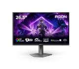 AOC AG276QKD2, 26.5" QD-OLED, 2560x1440@500Hz, 0.03ms GtG, 1000cd m/2, 1.5M:1, 80M:1 DCR, Adaptive Sync, Low Blue Light, FlickerFree, 5Wx2, Tilt, Height Adjust, Pivot, Swivel, 2xHDMI, DP, USB hub