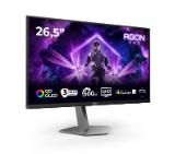 AOC AG276QKD2, 26.5" QD-OLED, 2560x1440@500Hz, 0.03ms GtG, 1000cd m/2, 1.5M:1, 80M:1 DCR, Adaptive Sync, Low Blue Light, FlickerFree, 5Wx2, Tilt, Height Adjust, Pivot, Swivel, 2xHDMI, DP, USB hub