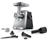 Bosch MFWS820M, SER8, Meat mincer, Blocking power: 2500W, 4,5 kg/min, 10-year motor, dishwasher safe, kebbe att., sausage att., silver black