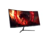 Acer Nitro ED340CURJ0bmiipx, 34'' Curved 1500R WQHD (3440x1440), VA, 120Hz, 100M:1, 250 nits,  4ms (GTG)/1ms (VRB), 99% sRGB, FreeSync Premium, HDR10, 2xHDMI, DP, Audio Out, ZeroFrame, Speakers 2x2W, Tilt, VESA, Energy Class F, Black, 2Y