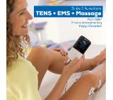 Beurer EM 56 digital TENS/EMS unit,Pain therapy (TENS), Muscle stimulation (EMS), impulse massage, 4 electrodes, 2 adjustable channels, 22 training programs, 50 intensity levels