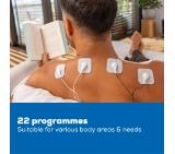 Beurer EM 56 digital TENS/EMS unit,Pain therapy (TENS), Muscle stimulation (EMS), impulse massage, 4 electrodes, 2 adjustable channels, 22 training programs, 50 intensity levels