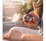 Beurer BR 115 BiteX Max Graphite Grey Insect bite healer with no chemical additives, anti itching, inflammation & swelling, 2 different programmes, light, rechargeable, larger heat area with optional