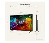LG 55QNED71B3B., 55" 4K QNED MiniLED Smart TV, 3840x2160, DVB-T2/C/S2, Alpha 7 AI Processor, HDR10 / HLG, webOS 26 ThinQ, VRR / ALLM / HGiG, 4K Super Upscaling, WiFi 5, Bluetooth 5.3, AirPlay 2, LAN, CI, HDMI, AI Sound Pro, Google Cast, 2 pole Stand