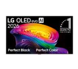 LG OLED65C61LA, 65" OLED evo, 4K (3840 x 2160), DVB-C/T2/S2, Alpha 11 AI 4K Gen3, 120Hz Native (VRR 165Hz), ThinQ AI, HDR10, NVIDIA G-SYNC, AMD FreeSync, Dolby Vision, Dolby Atmos, AI Agent, Wi-Fi 6E, Bluetooth, eARC (HDMI 2), USB, Airplay 2, CI slot, Mu