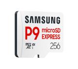 Samsung 256GB micro SD Card P9 Express UHS-I Read 65K IOPS, UHS-I 2K IOPS - Write 52K IOPS, UHS-I 2K IOPS Class 10 U3 V30 A1
