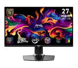 MSI MAG 271QP QD-OLED X28 Gaming Monitor, 26.5", 0.03ms, 280Hz, 2560x1440, G-SYNC, AMD FreeSync Premium Pro, AI Vision, Console Mode, ClearMR 15000, HDR True Black 400, Type-C(15W PD), DP(1.4a), 2xHDMI(2.1), Pivot, Heigh Adj., VESA 100, Black, 8.2kg