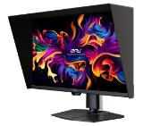 MSI MPG 271QR QD-OLED X50 Gaming Monitor, 26.5", 0.03ms, 500Hz, 2560x1440, G-SYNC, AMD FreeSync Premium Pro, AI Vision, Console Mode, ClearMR 21000, HDR True Black 500, Type-C(98W PD), DP(2.1a), 2xHDMI(2.1), USB Hub, Pivot, Heigh Adj., VESA, Black, 8.4kg