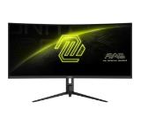 MSI MAG 342CQR E2 Gaming Monitor, 34", 1ms, 180Hz Curve 1500R VA, 3440x1440, AMD FreeSyncPremium, AI Vision, Console Mode, HDR Ready, 300nits AG, 1.07B, 3000:1, 100M:1, DP(1.4a), 2xHDMI(2.0b), Headphone out, Pivot, Heigh Adj., VESA 75, Black, 6.95kg