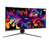 MSI MPG 341CQPX QD-OLED Gaming Monitor, 34", 0.03ms, 240Hz Curve 1800R, 3440x1440, G-SYNC, KVM, AI Vision, Console Mode, ClearMR 13000, HDR True Black 400, Type-C(98W PD), DP(1.4a), 2xHDMI(2.1), USB Hub, Heigh Adj., VESA 100, Black, 8.8kg