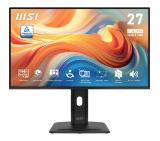 MSI PRO MP275PG E14 Proffesional Bussiness Monitor, 27", 1ms, 144Hz IPS, 1920x1080, FSync, EyesErgo, Anti-flicker, Eye-Q Check, Project Mode, HDR Ready, 300nits AG, 1500:1, 100M:1, sRGB 116%, DP, HDMI, D-Sub, 2x2W, Pivot, Heigh Adj., VESA, Black, 6.11kg