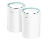 Cudy M1300 (2-Pack) AC1200 Wi-Fi Gigabit Mesh Solution 867Mbps at 5GHz + 300Mbps at 2.4GHz