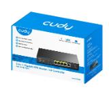 Cudy C200P 2-IN-1 AP Controller, 1 Gigabit Ethernet + 4 Gigabit PoE+ PSE Ports + 1 USB 3.0, PSE output up to 30Watts per port