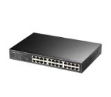 Cudy GS1024 24-Port Gigabit Metal Switch, 24 Gigabit RJ45 Ports, Rack-mountable Steel Case