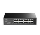 Cudy GS1016E 16-Port Gigabit Light Managed Switch, 16 Gigabit RJ45 Ports, Rack-mountable Steel Case