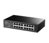 Cudy GS1016E 16-Port Gigabit Light Managed Switch, 16 Gigabit RJ45 Ports, Rack-mountable Steel Case