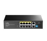 Cudy FS1010P 8-Port 10/100M PoE+ Switch with 2 Uplink Ports 120W 8-Port 10/100M PSE RJ-45 +2 RJ45 10/100M Uplink Port Unmanaged PoE+ Switch, Steel Case, 120W Internal Power Supply