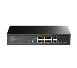 Cudy GS1010PS2 8-Port Gigabit PoE+ Switch with 2 Gigabit Uplink ports and 2 Gigabit SFP slot 120W 8-10/100/1000 BASE-T Gigabit ports, 2-Port 10/100/1000 BASE-T Gigabit Uplink ports, 2-1000 BASE-X SFP Slot, 120W Internal Power Supply