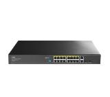 Cudy GS1018PS2 16-Port Gigabit PoE+ Switch with 2 Uplink Gigabit Ports and 2 Gigabit SFP Slots 200W16-10/100/1000 BASE-T Gigabit ports, 2-Port 10/100/1000 BASE-T Gigabit Uplink ports, 2-1000 BASE-X SFP Slot, 16-port IEEE 802.3at PoE+ Injector