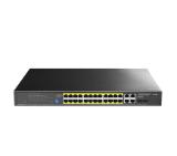 Cudy GS1028PS2 24-Port Gigabit PoE+ Switch with 2 SFP ports 300W24-10/100/1000 BASE-T Gigabit ports, 19-inch, 2-1000 BASE-X SFP Slot, 24-port IEEE 802.3at PoE+ Injector