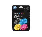 HP 951CMY/950XLBlk Ink Crtg Cmbo 4-Pk