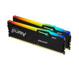 Kingston FURY Beast RGB 64GB (2x32GB) DDR5 6000 MHz CL30 Black