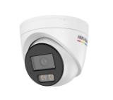 HikVision 4 MP ColorVu 3.0 Fixed Turret Network Camera, 2.8 mm, F1.0, IR, White Light up to 30m, H.265+, IP67, built-in microphone, 12Vdc/PoE 6W