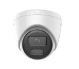 HikVision 8 MP Smart Hybrid Light Fixed Turret Network Camera, 2.8mm, F2.0, IR, White Light up to 30m, 120 dB WDR, H.265+, IP67, built-in microphone, built-in memory card slot, support micro SDXC (512GB), 12Vdc/PoE 6.5W